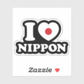 I HERZ [LIEBE] NIPPON STICKER (Blatt)