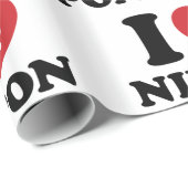I HERZ [LIEBE] NIPPON WRAPPING PAPIER GESCHENKPAPIER (Rolleneckpunkt)