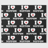 I HERZ [LIEBE] NIPPON WRAPPING PAPIER GESCHENKPAPIER (Flach)
