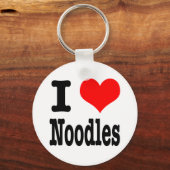 I HERZ (LIEBE) Nudeln Schlüsselanhänger (Vorderseite)