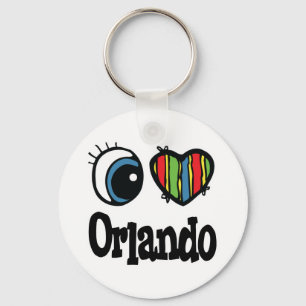 I Herz (Liebe) Orlando Schlüsselanhänger
