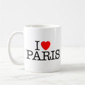 I Herz (Liebe) Paris Kaffeetasse (Links)