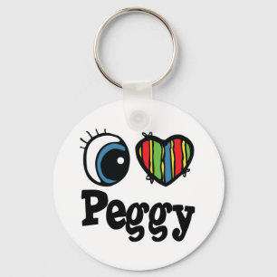 I Herz (Liebe) Peggy Schlüsselanhänger
