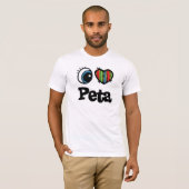 I Herz (Liebe) Peta T-Shirt (Vorne ganz)