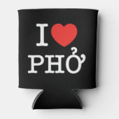 I Herz (Liebe) Pho Dosenkühler (Vorderseite)