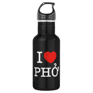 I Herz (Liebe) Pho Edelstahlflasche