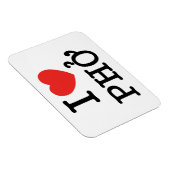 I Herz (Liebe) Pho Magnet (Rechte Seite)