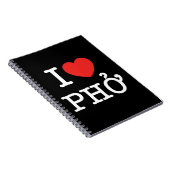 I Herz (Liebe) Pho Notizblock (Rechte Seite)