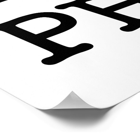 I Herz (Liebe) Pho Poster (Ecke)