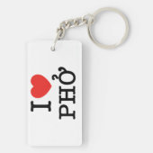 I Herz (Liebe) Pho Schlüsselanhänger (Rückseite)