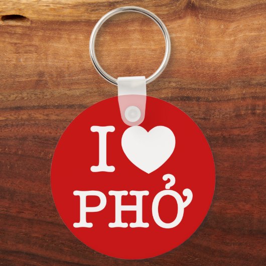 I Herz (Liebe) Pho Schlüsselanhänger (Vorderseite)