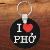 I Herz (Liebe) Pho Schlüsselanhänger (Vorderseite)