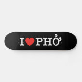 I Herz (Liebe) Pho Skateboard (Horizontal)