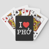 I Herz (Liebe) Pho Spielkarten (Rückseite)