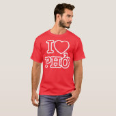 I Herz (Liebe) Pho T-Shirt (Vorne ganz)