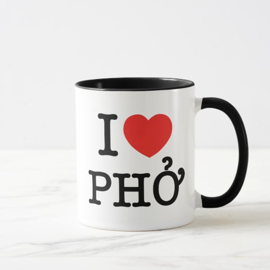 I Herz (Liebe) Pho Tasse (Rechts)