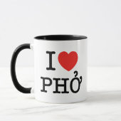 I Herz (Liebe) Pho Tasse (Links)