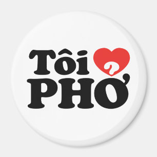 I Herz (Liebe) Pho (Tôi ❤ PHỞ) vietnamesische Magnet