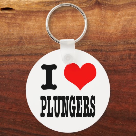 I HERZ (LIEBE) PLUNGER SCHLÜSSELANHÄNGER (Vorderseite)