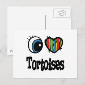 I Herz (Liebe) Postkarte (Vorne/Hinten)