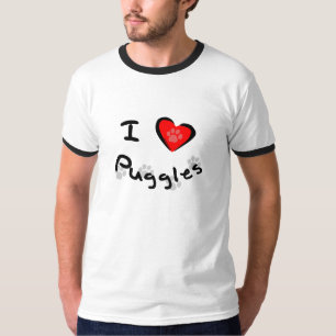 I Herz - Liebe Puggles T-Shirt