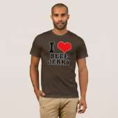 I HERZ (LIEBE) Rindfleischjerky T-Shirt (Vorne ganz)