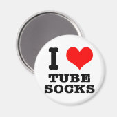 I HERZ (LIEBE) Röhrensocken Magnet (Vorderseite/Rückseite)