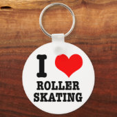 I HERZ (LIEBE) ROLLER SKATEN SCHLÜSSELANHÄNGER (Vorderseite)