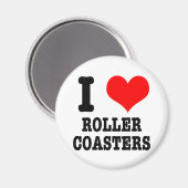 I HERZ (LIEBE) Roller Untersetzer Magnet (Vorderseite/Rückseite)