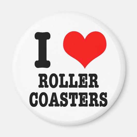 I HERZ (LIEBE) Roller Untersetzer Magnet (Vorne)