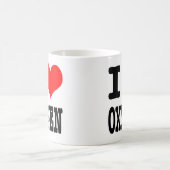 I HERZ (LIEBE) SAUERSTOFF KAFFEETASSE (Mittel)