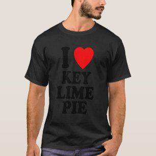 I Herz Liebe Schlüssel Limon Pie Favorite Dessert T-Shirt