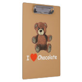 I Herz (Liebe) Schokolade Klemmbrett (Rechts)