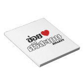 I Herz (Liebe) Sisaket, Isan, Thailand Notizblock (angewinkelt)