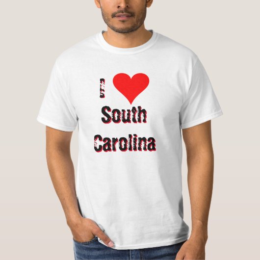 I (Herz) Liebe South Carolina T-Shirt (Vorderseite)