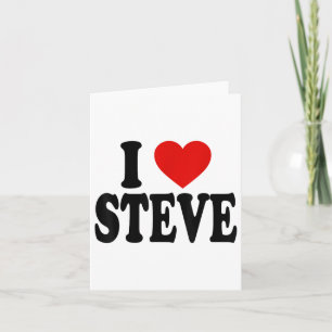 I Herz Liebe Steve _1 Karte