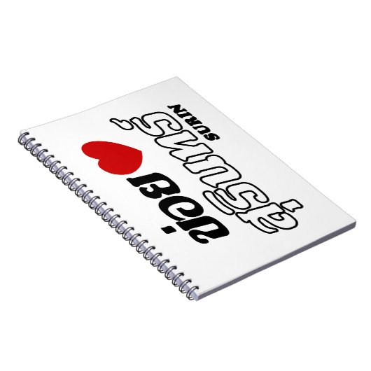 I Herz (Liebe) Surin, Isan, Thailand Notizblock (Rechte Seite)