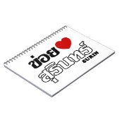 I Herz (Liebe) Surin, Isan, Thailand Notizblock (Linke Seite)