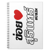 I Herz (Liebe) Surin, Isan, Thailand Notizblock (Vorderseite)