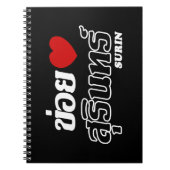 I Herz (Liebe) Surin, Isan, Thailand Notizblock (Vorderseite)