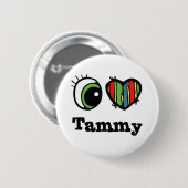 I Herz (Liebe) Tammy Button (Vorne & Hinten)