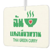 I Herz (Liebe) Thai Green Curry Autolufterfrischer (Links)
