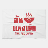 I Herz (Liebe) Thai Red Curry Geschirrtuch (Horizontal)