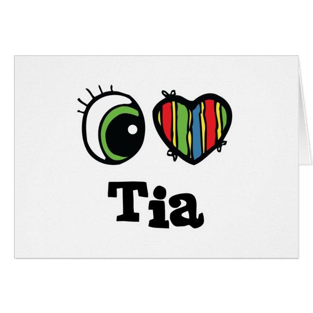 I Herz (Liebe) Tia (Vorderseite (Horizontal))