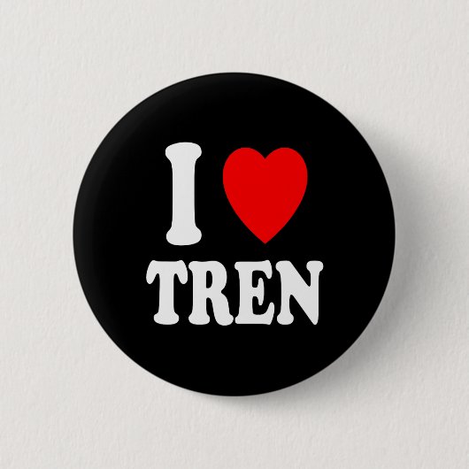 I Herz (Liebe) Tren Bodybuilding Steroide Zyklus Button (Vorderseite)