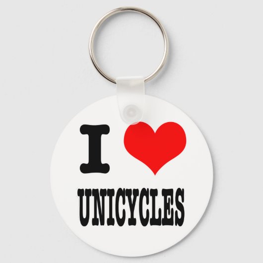 I HERZ (LIEBE) UNICYCLES SCHLÜSSELANHÄNGER (Vorderseite)
