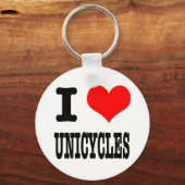 I HERZ (LIEBE) UNICYCLES SCHLÜSSELANHÄNGER (Vorderseite)