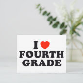 I Herz / Liebe Vierter Grad Postkarte (Stehend Vorderseite)