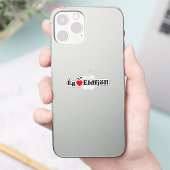 I Herz (Liebe) Vulkane [Ég Elska Eldfjöll] Aufkleber (Telefon)