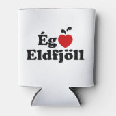 I Herz (Liebe) Vulkane [Ég Elska Eldfjöll] Dosenkühler (Vorderseite)